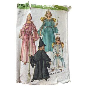 70s Simplicity 9052 Costume Pattern Size Medium 6-8 Angel Princess Witch CUT